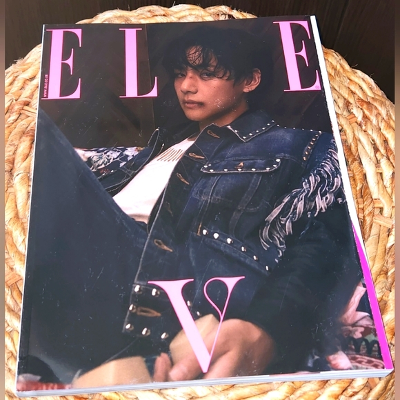 Limited Edition Elle Magazine with V of BTS - Picture 2 of 3